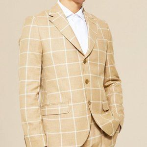 Single Breasted Plaid Slim-Fit Suit (36R) and Pants (32x30)